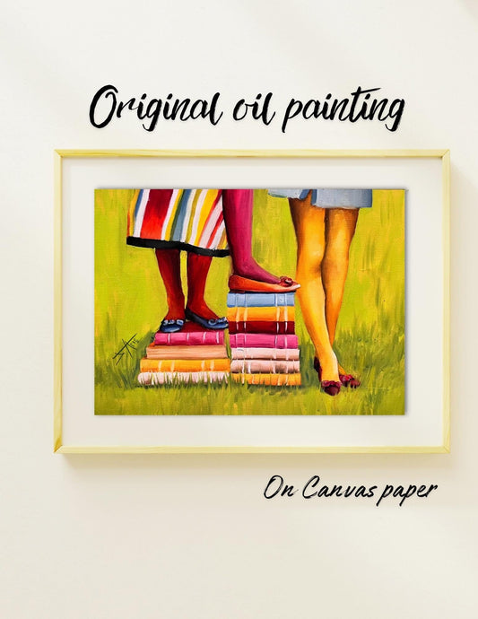 FootNote - Original oil painting on canvas paper