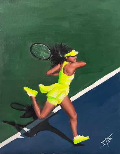 Oil of Break Point - Original oil painting -11x14” on Canvas board by SamArtisan