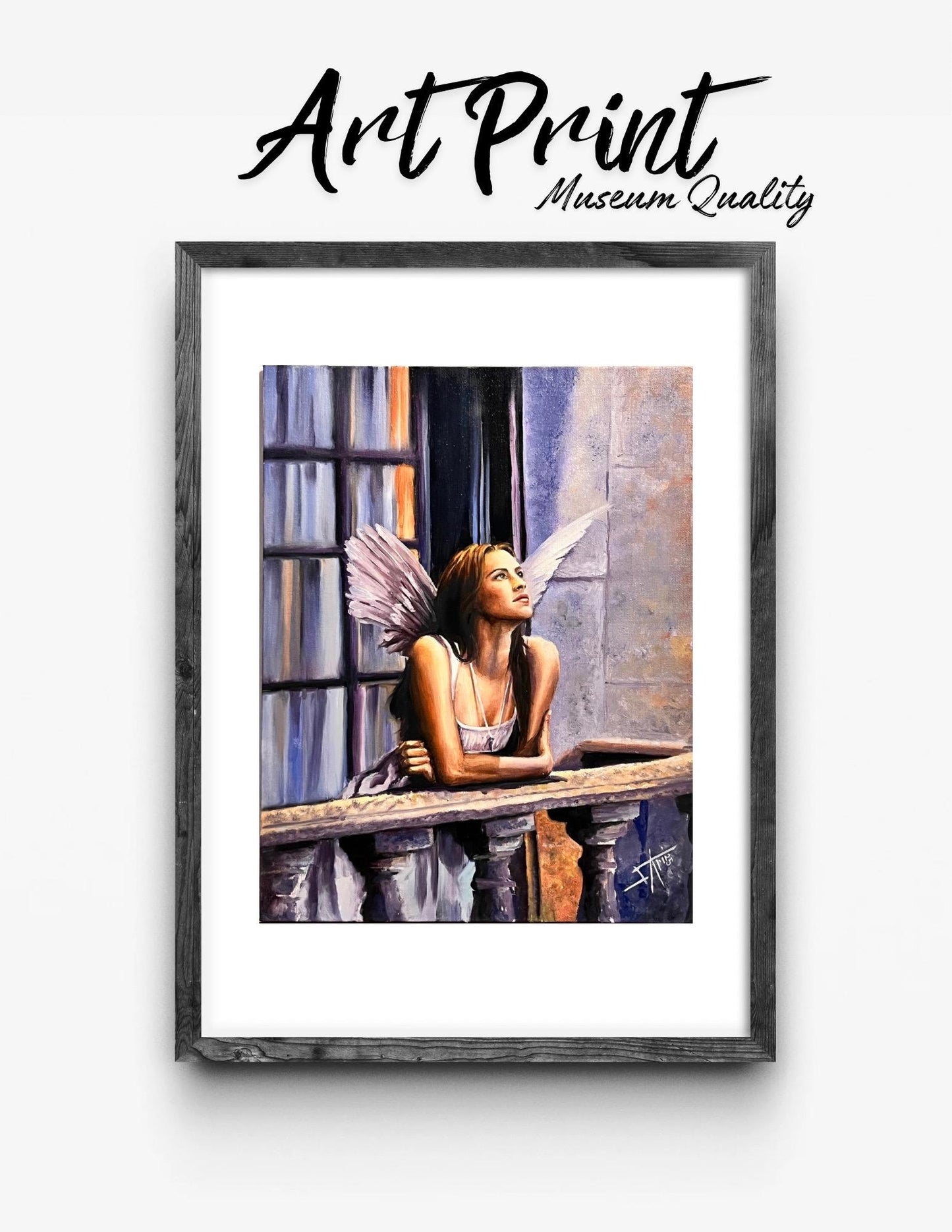Romeo + Juliet Original Art print from  Oil paintings canvas , Juliet’s Balcony wall art